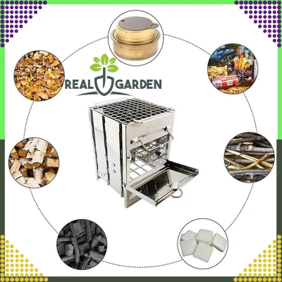 RealG RC-K-938 Přenosný kempingový vařič, gril, skládací