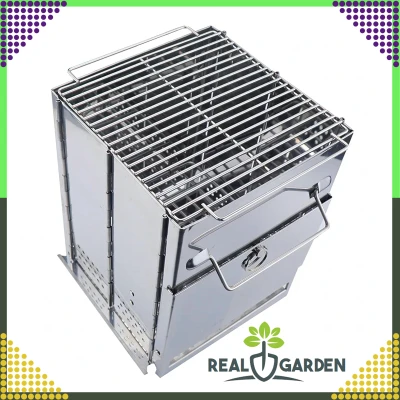 RealG RC-K-938 Přenosný kempingový vařič, gril, skládací