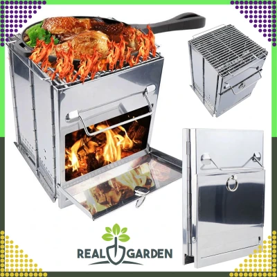 RealG RC-K-938 Přenosný kempingový vařič, gril, skládací