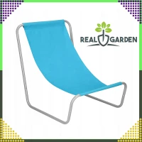 RealG RC-K-871 Plážové rozkládací lehátko, světle modré