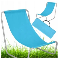 RealG RC-K-871 Plážové rozkládací lehátko, světle modré