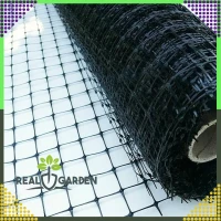 RealG RC-K-888 Sieť proti krtkom 2×200 m, 30 g/m², čierna, veľkosť ôk 16×16 mm + 50 kotiev