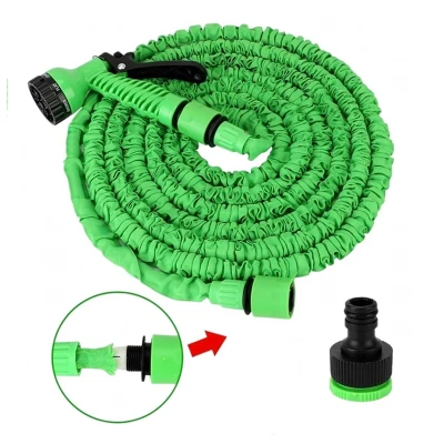 RealG RC-K-1439 Zahradní hadice s pistolí, flexibilní, 5-15 m, zelená