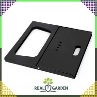 RealG RC-K-937 Přenosný skládací turistický zahradní gril na uhlí, 43,5 × 27,5 × 38 cm, kufřík