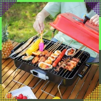 RealG RC-K-935 Skládací kempingový přenosný zahradní gril s poklicí