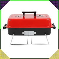 RealG RC-K-935 Skládací kempingový přenosný zahradní gril s poklicí