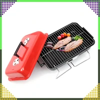 RealG RC-K-935 Skládací kempingový přenosný zahradní gril s poklicí