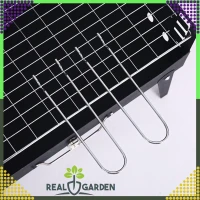 RealG RC-K-934 Turistický skládací přenosný gril, kufřík + grilovací nářadí