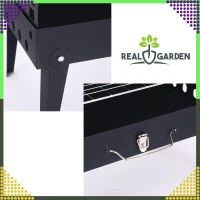 RealG RC-K-934 Turistický skládací přenosný gril, kufřík + grilovací nářadí