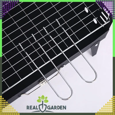 RealG RC-K-934 Turistický skládací přenosný gril, kufřík + grilovací nářadí
