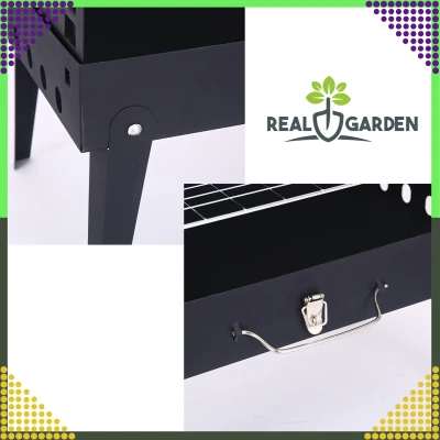 RealG RC-K-934 Turistický skládací přenosný gril, kufřík + grilovací nářadí