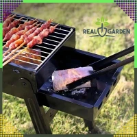 RealG RC-K-936 Přenosný skládací gril na dřevěné uhlí