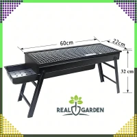 RealG RC-K-936 Přenosný skládací gril na dřevěné uhlí