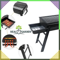 RealG RC-K-936 Přenosný skládací gril na dřevěné uhlí
