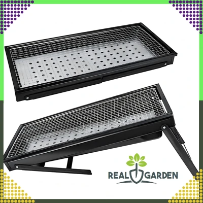 RealG RC-K-936 Přenosný skládací gril na dřevěné uhlí