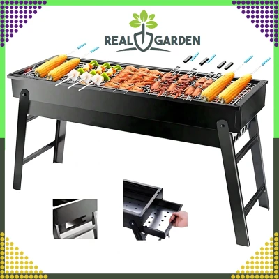 RealG RC-K-936 Přenosný skládací gril na dřevěné uhlí