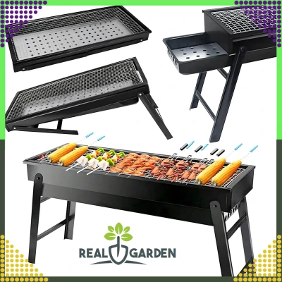 RealG RC-K-936 Přenosný skládací gril na dřevěné uhlí