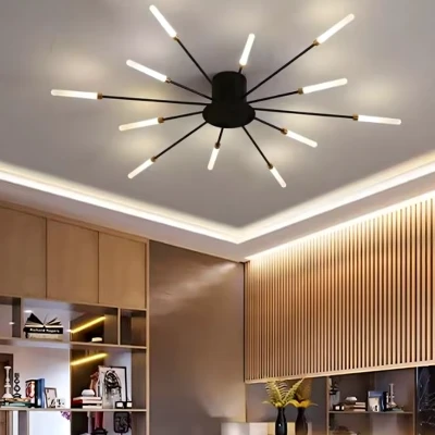 RealG 1244 Stropní LED lustr Ohňostroj 12 W, 220 V, 1350 lm, 12 ramen