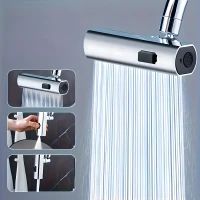 RealG 1063 Nástavec perlátoru na kuchyňský kohoutek, 3 funkce, chrom