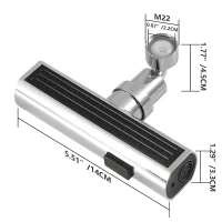 RealG 1063 Nástavec perlátoru na kuchyňský kohoutek, 3 funkce, chrom