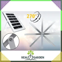 RealG RC-K-1329 Zahradní solární pouliční lampa 200 W, 247 LED, 3600 lm, 3000K, IP67