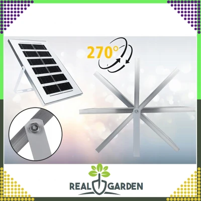 RealG RC-K-1329 Zahradní solární pouliční lampa 200 W, 247 LED, 3600 lm, 3000K, IP67