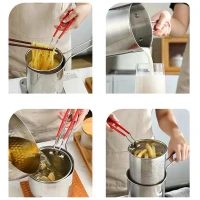 RealG 1223 Mini fritovací hrnec s košem, univerzální, 1200 ml