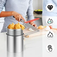 RealG 1223 Mini fritovací hrnec s košem, univerzální, 1200 ml