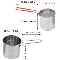 RealG 1223 Mini fritovací hrnec s košem, univerzální, 1200 ml