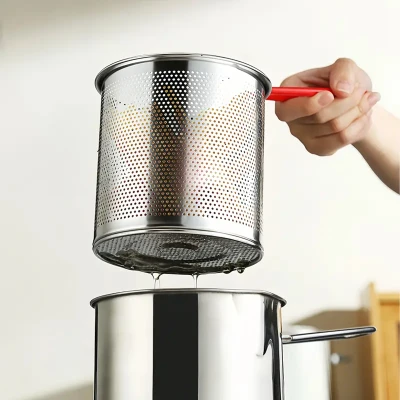 RealG 1223 Mini fritovací hrnec s košem, univerzální, 1200 ml