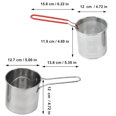 RealG 1223 Mini fritovací hrnec s košem, univerzální, 1200 ml