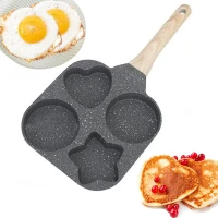 RealG RC-K-627 Panvica na vajcia a palacinky, 4 otvory, 19 x 19 cm