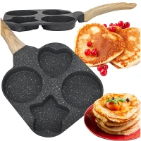 RealG RC-K-627 Panvica na vajcia a palacinky, 4 otvory, 19 x 19 cm