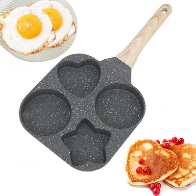 RealG RC-K-627 Panvica na vajcia a palacinky, 4 otvory, 19 x 19 cm