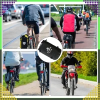 RealG RC-K-1426 Vodotesná motocyklová taška 40 l, čierna