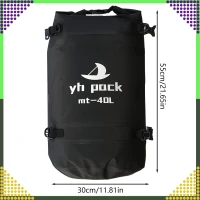RealG RC-K-1426 Vodotesná motocyklová taška 40 l, čierna