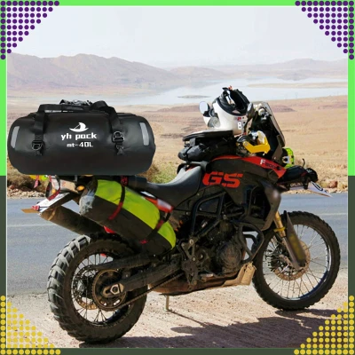RealG RC-K-1426 Vodotesná motocyklová taška 40 l, čierna