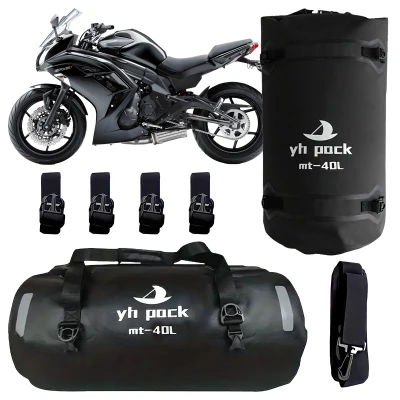 RealG RC-K-1426 Vodotesná motocyklová taška 40 l, čierna