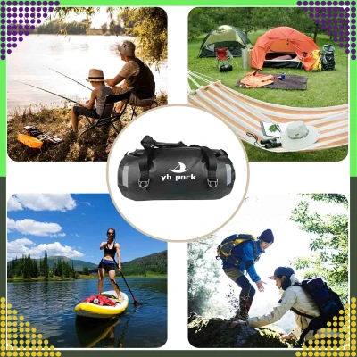 RealG RC-K-1426 Vodotesná motocyklová taška 40 l, čierna