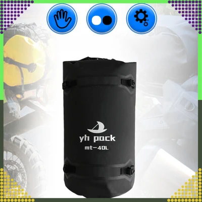 RealG RC-K-1426 Vodotesná motocyklová taška 40 l, čierna
