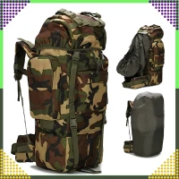 RealG RC-K-1116 Taktický vojenský turistický batoh 65 l, kamufláž