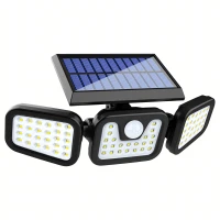 RealG RC-K-2141 Solárna lampa s pohybovým a súmrakom senzorom, 74 LED diód, 500 lm, IP44