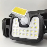 RealG RC-K-2141 Solárna lampa s pohybovým a súmrakom senzorom, 74 LED diód, 500 lm, IP44