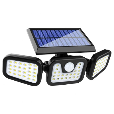 RealG RC-K-2141 Solárna lampa s pohybovým a súmrakom senzorom, 74 LED diód, 500 lm, IP44
