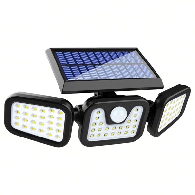 RealG RC-K-2141 Solárna lampa s pohybovým a súmrakom senzorom, 74 LED diód, 500 lm, IP44