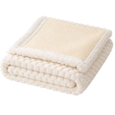 RealG RC-K-1181 Přehoz na pohovku elastický 70 x 70 cm, bílý