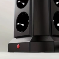 RealG RC-K-1642 Stojanová přepěťová zásuvková lišta 12 zásuvek, 5x USB