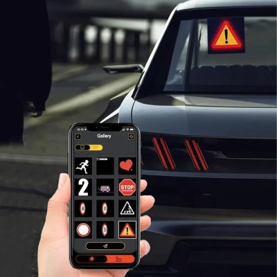 RealG RC-K-2094 Inteligentný LED RGB displej pre zadné okno automobilu, animácia