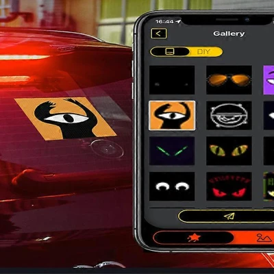 RealG RC-K-2094 Inteligentný LED RGB displej pre zadné okno automobilu, animácia