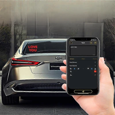 RealG RC-K-2094 Inteligentný LED RGB displej pre zadné okno automobilu, animácia